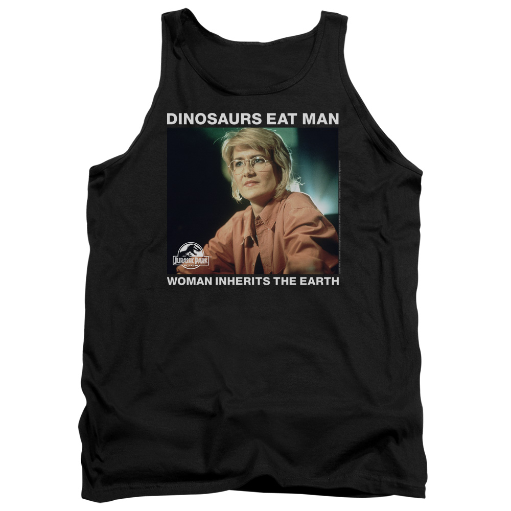 UNI1157-TK-2 Jurassic Park Inherit Adult Tank Top, Black - Medium