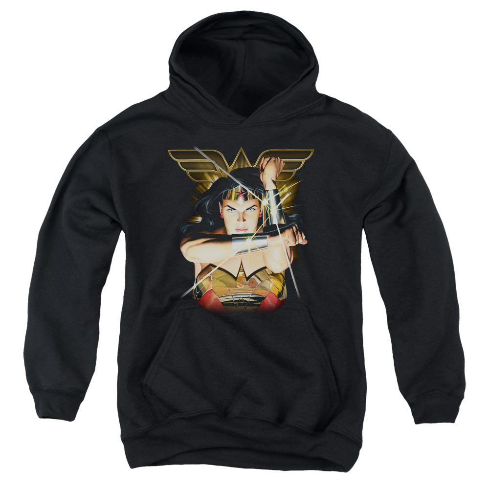 JLA699-YFTH-4 JLA Deflection Youth Hooded Sweatshirt, Black - Extra Large