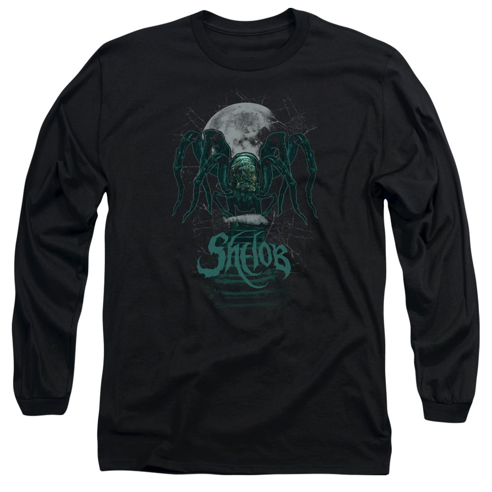LOR3033-AL-1 Lord of The Rings Shelob Adult Long Sleeve T-Shirt, Black - Small