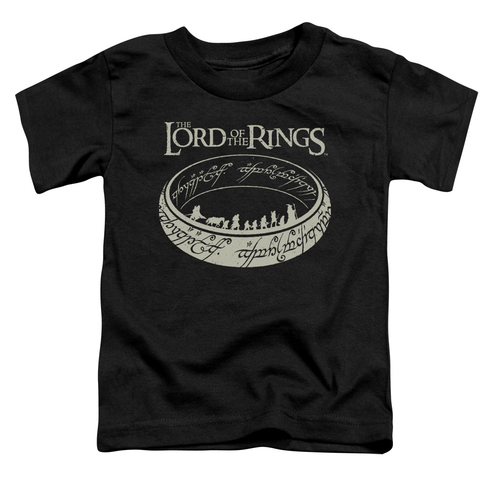 LOR1056-KT-1 Lord of The Rings The Journey Toddler Short Sleeve T-Shirt, Black - Large 4T