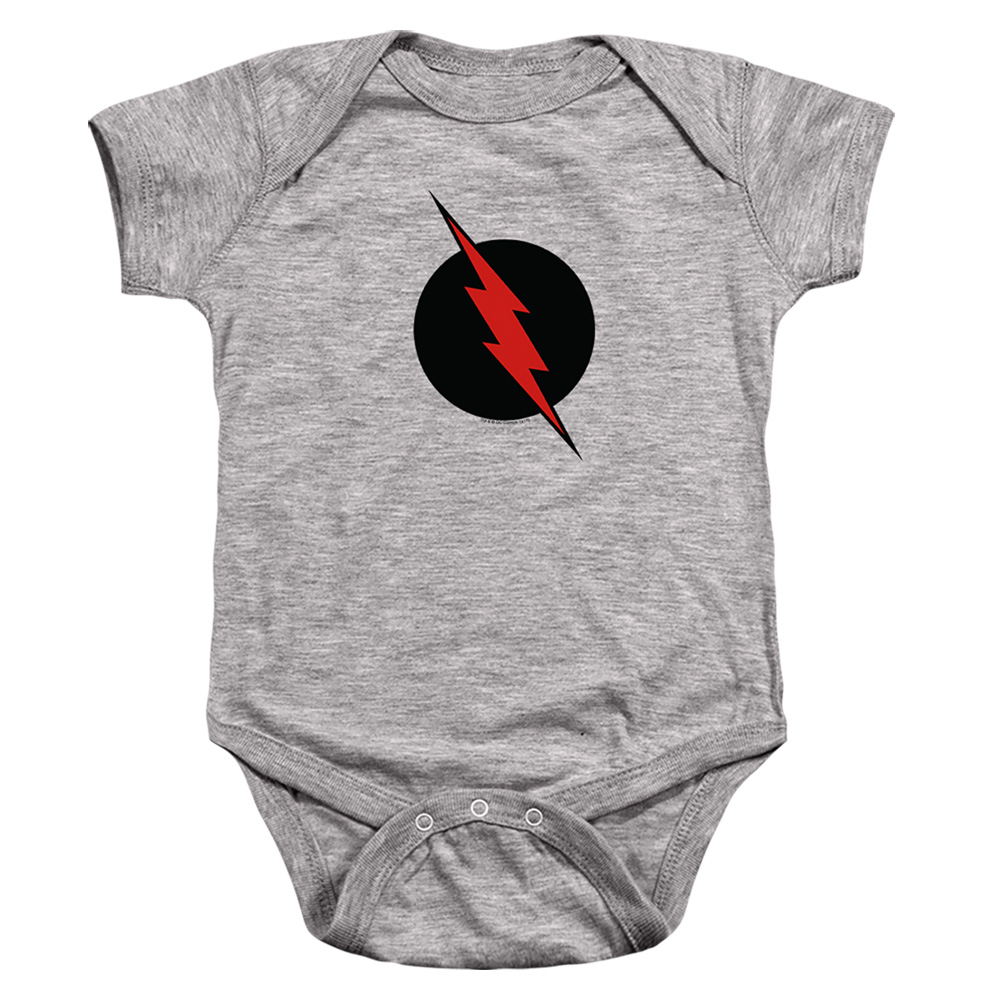 JLA476C-SS-2 JLA Reverse Flash Infant Snapsuit, Athletic Heather - Medium - 12 Month