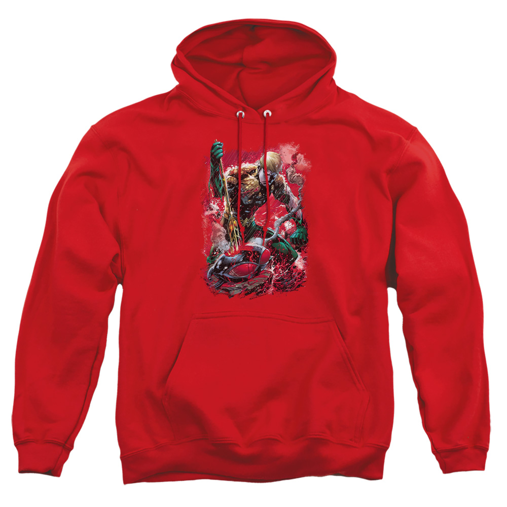 JLA633-AFTH-2 JLA Finished Adult Pullover Hoodie, Red - Medium