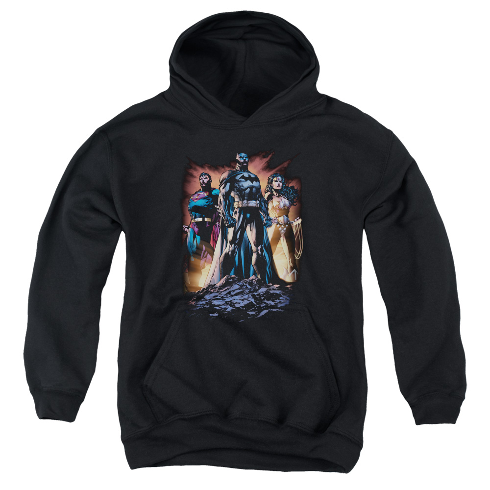 JLA560-YFTH-2 JLA Take A Stand Youth Hooded Sweatshirt, Black - Medium