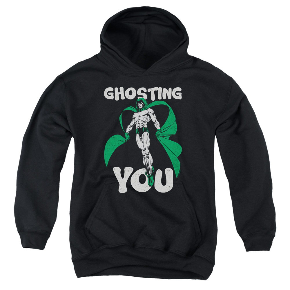 JLA813-YFTH-4 JLA Ghosting Youth Hooded Sweatshirt, Black - Extra Large