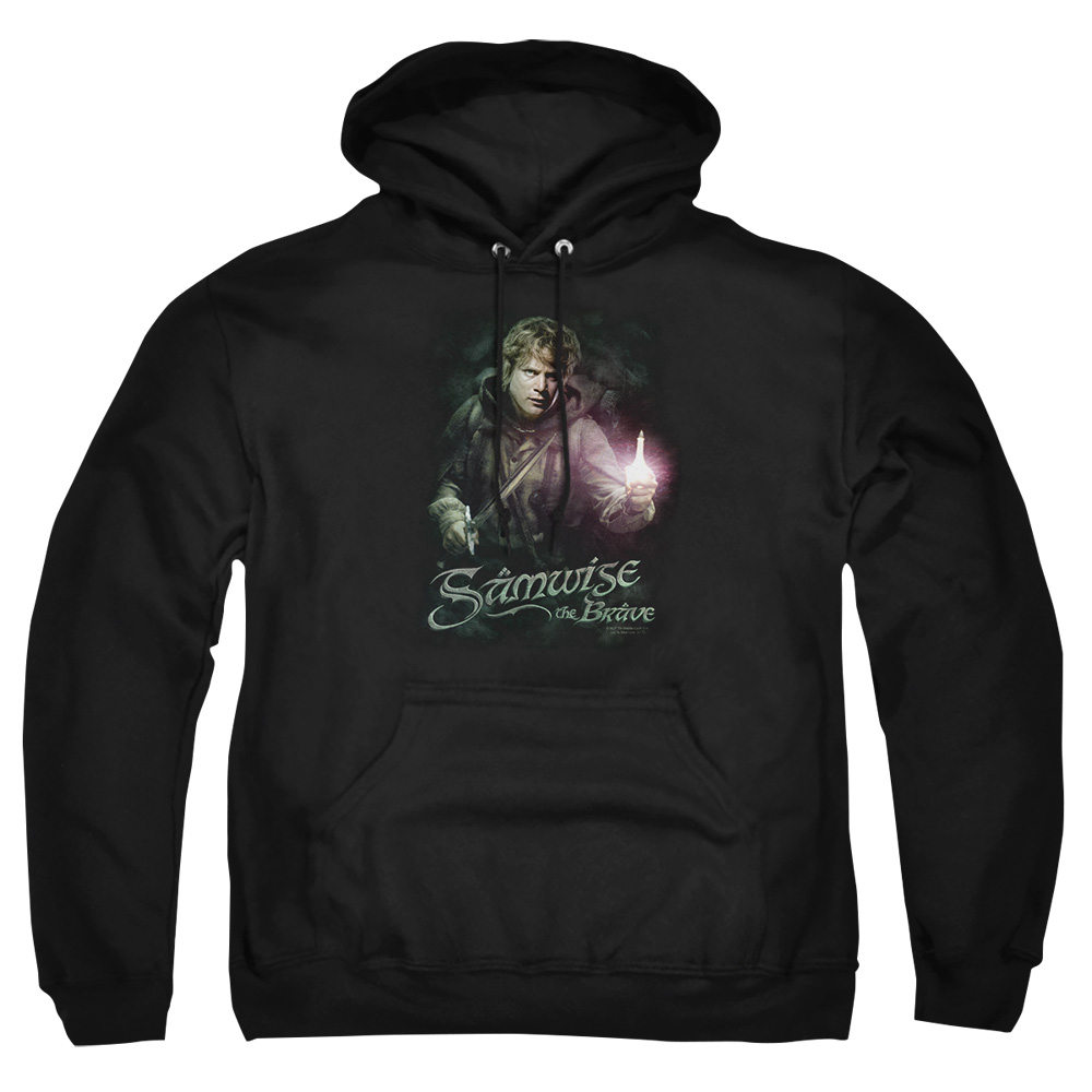 LOR3016-AFTH-7 Lord of The Rings Samwise The Brave Adult Pullover Hoodie, Black - 4X