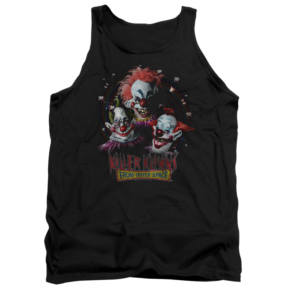 MGM329-TK-1 Killer Klowns From Outer Space Adult Tank Top, Black - Small