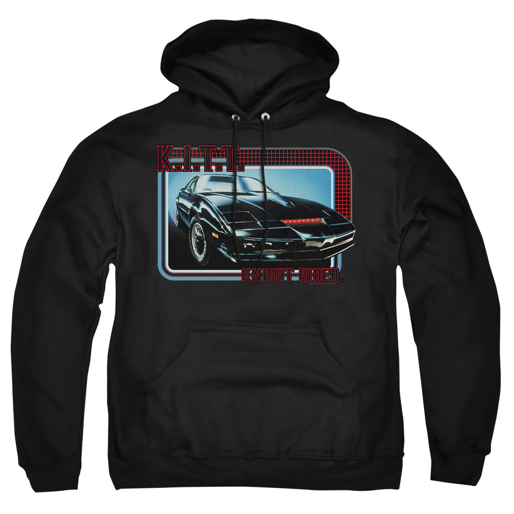 NBC105-AFTH-8 Knight Rider Kitt Adult Pullover Hoodie, Black - 5X