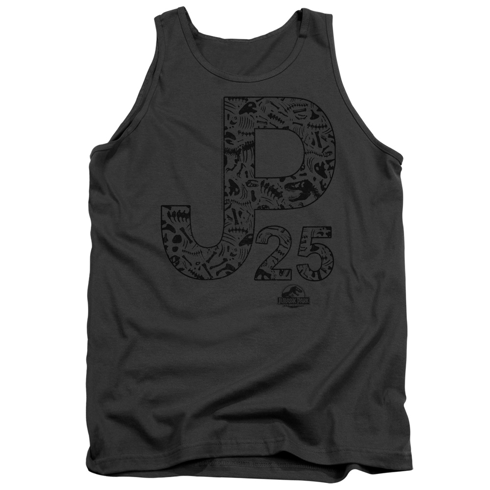 UNI1152B-TK-2 Jurassic Park JP25 Adult Tank Top, Charcoal - Medium