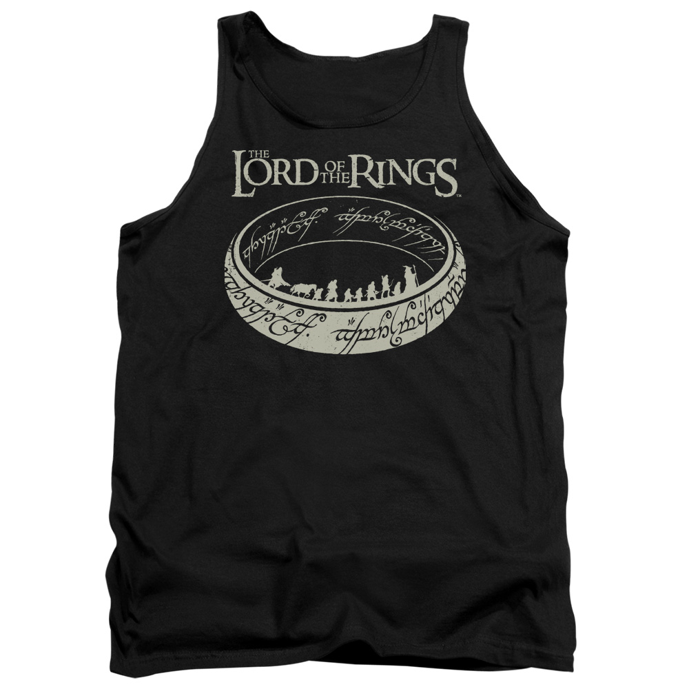 LOR1056-TK-1 Lord of The Rings The Journey Adult Tank Top, Black - Small