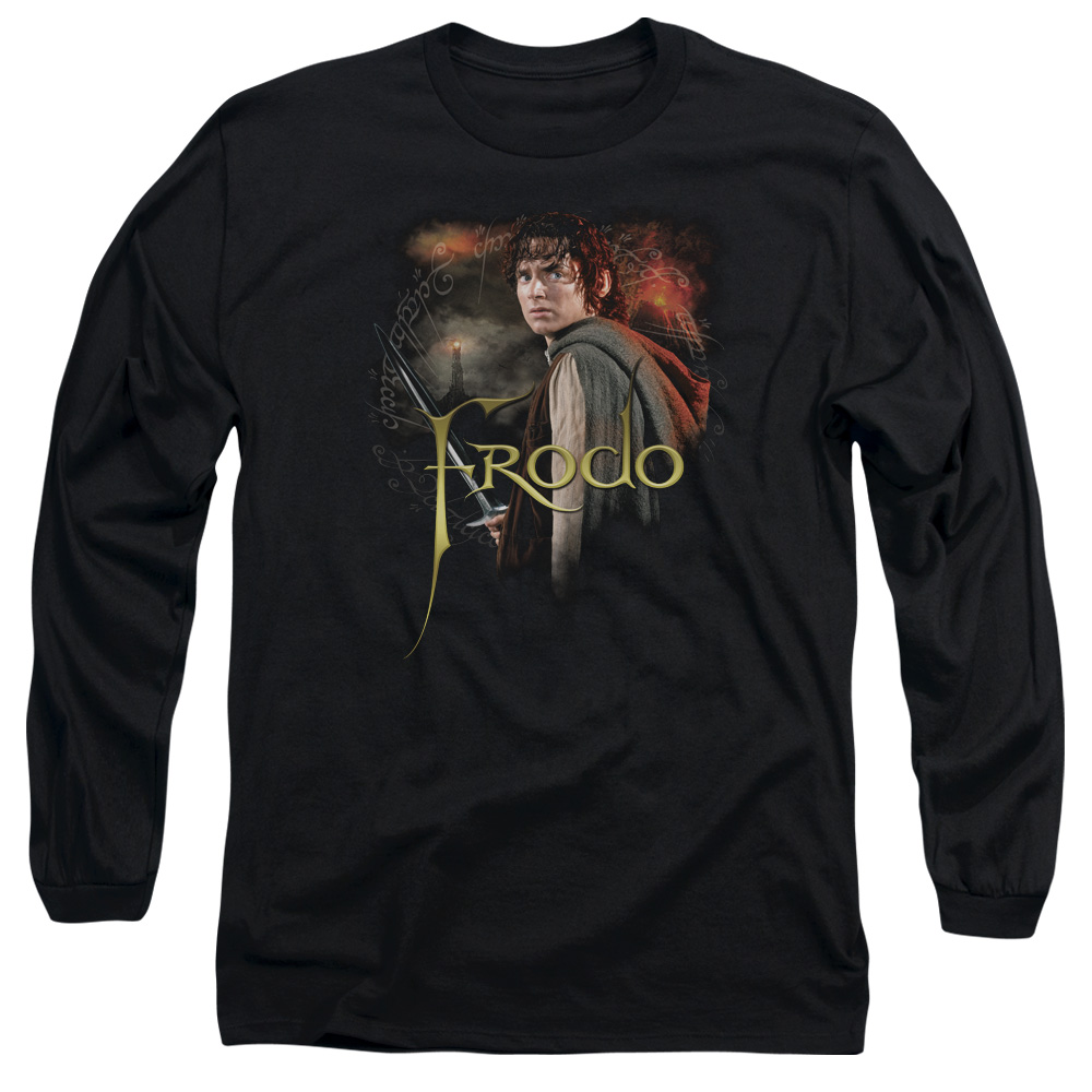 LOR1021-AL-6 Lord of The Rings Frodo Adult Long Sleeve T-Shirt, Black - 3X