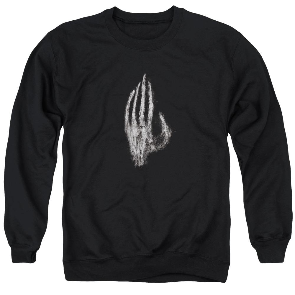 LOR1024-AS-3 Lord of The Rings Hand of Saruman Adult Crewneck Sweatshirt, Black - Large