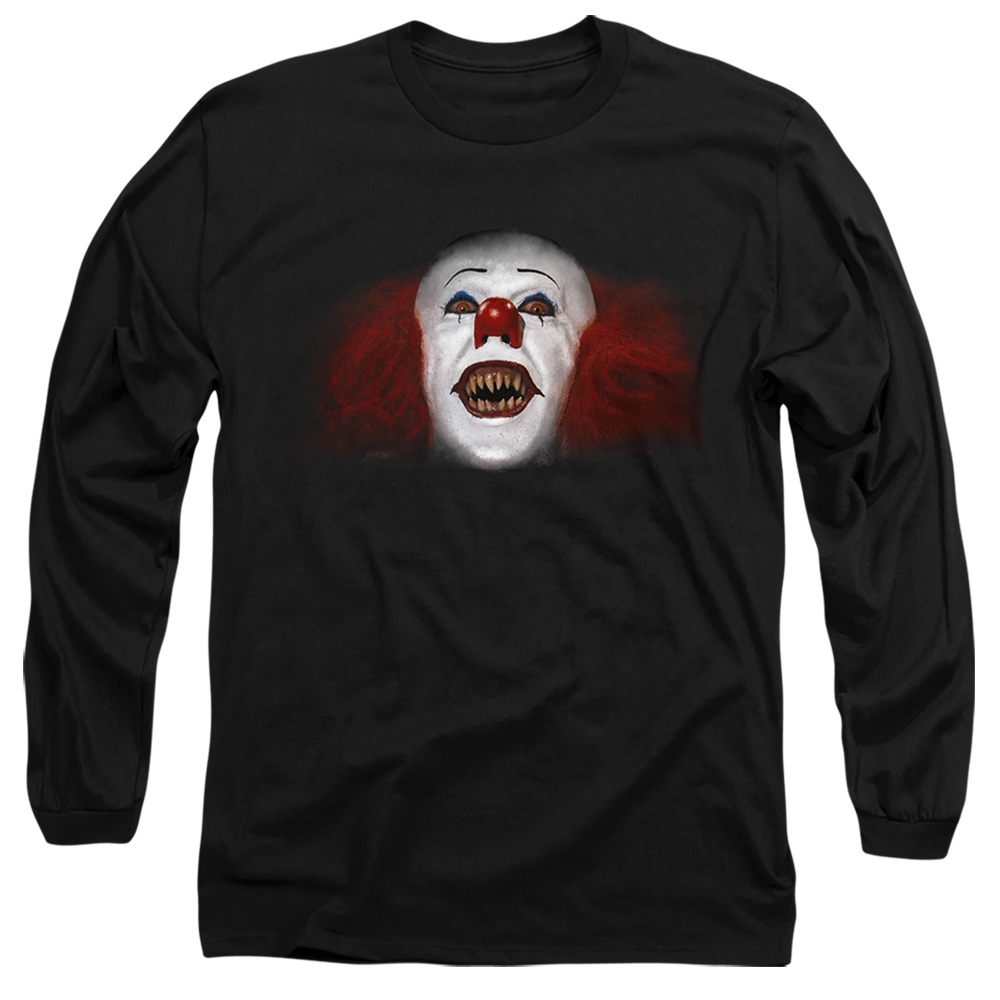 WBM872-AL-1 It 1990 Every Nightmare Youve Ever Adult Long Sleeve T-Shirt, Black - Small
