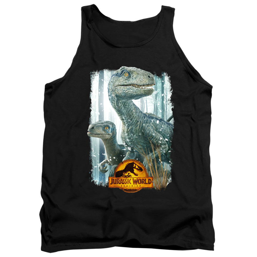 UNI2256-TK-1 Jurassic World Blue Beauty Shot Adult Tank Top, Black - Small