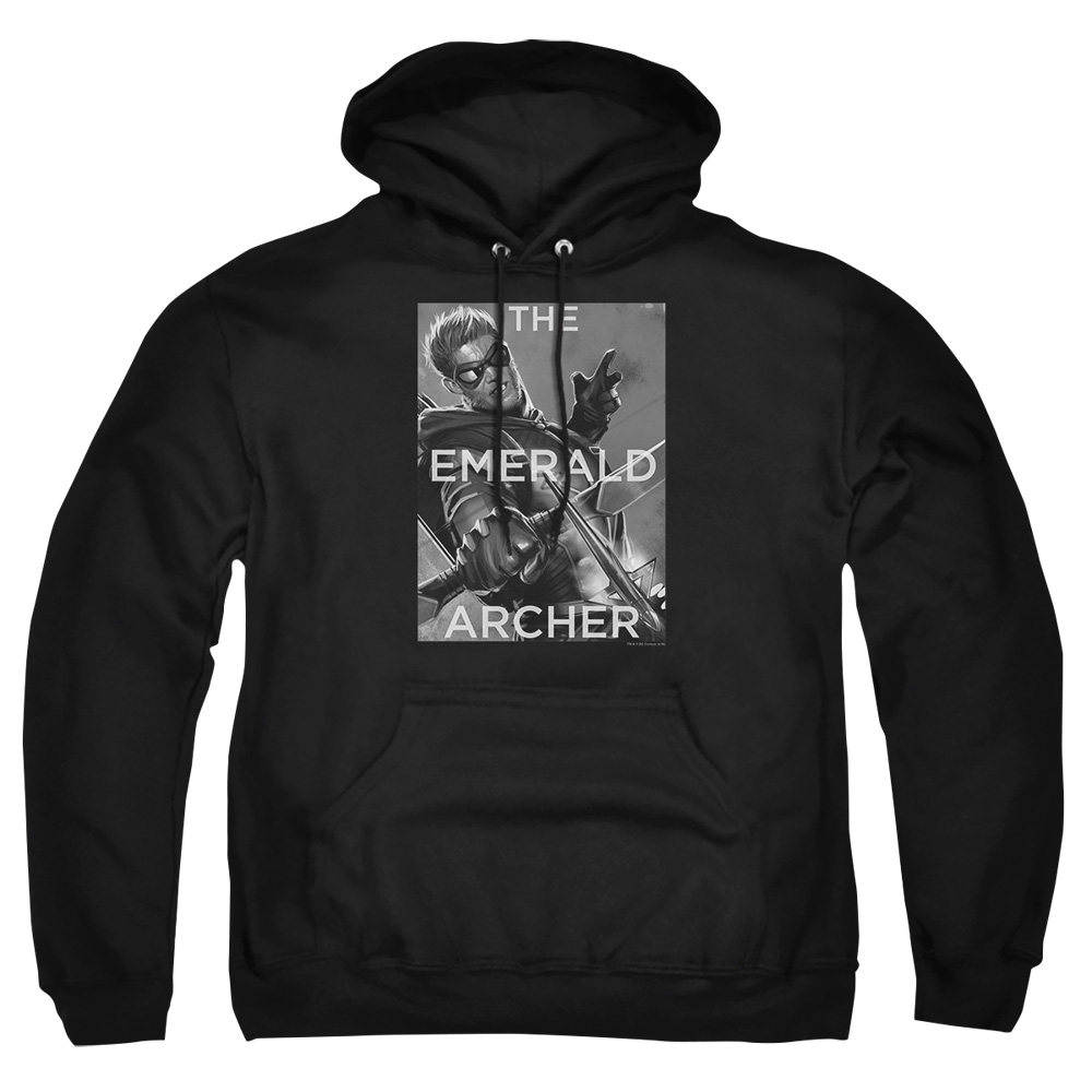 JLA559B-AFTH-2 JLA Trigger Adult Pullover Hoodie, Black - Medium