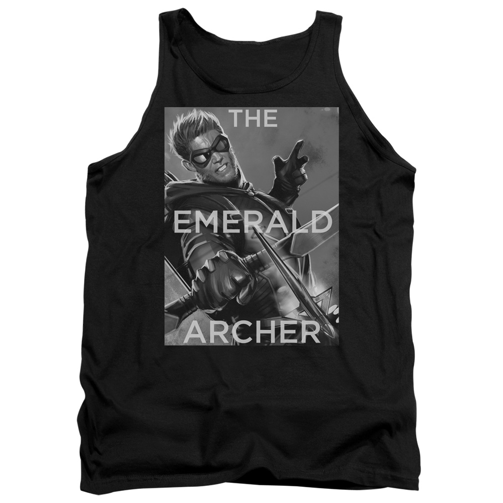 JLA559B-TK-2 JLA Trigger Adult Tank Top, Black - Medium