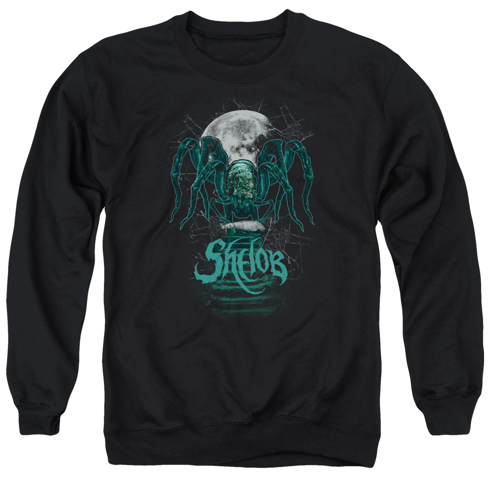 LOR3033-AS-5 Lord of The Rings Shelob Adult Crewneck Sweatshirt, Black - 2X