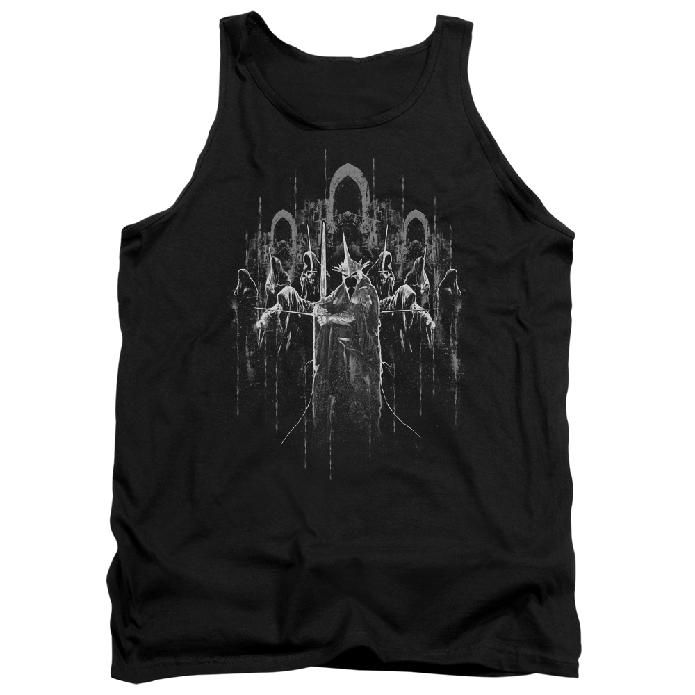 LOR1053-TK-4 Lord of The Rings The Nine Adult Tank Top, Black - Extra Large