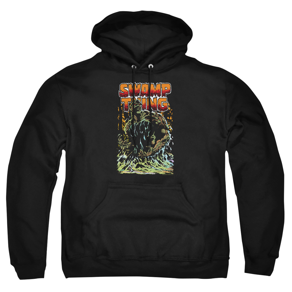JLA694-AFTH-4 JLA Swamp Thing Adult Pullover Hoodie, Black - Extra Large