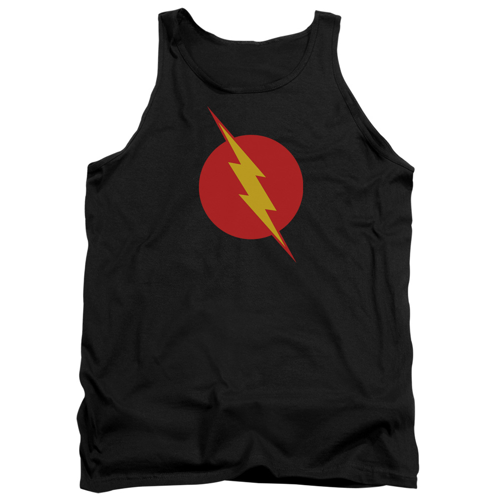 JLA476B-TK-2 JLA Reverse Flash Adult Tank Top, Black - Medium