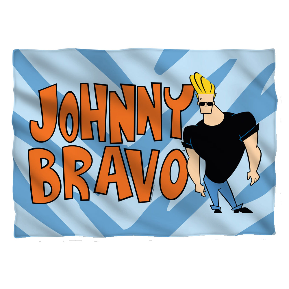 CN408-PLO1-0 20 x 28 in. Johnny Bravo Logo Pillow Case, White