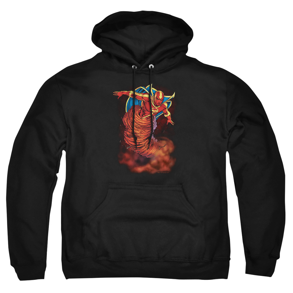 JLA203-AFTH-7 JLA Tornado Cloud Adult Pullover Hoodie, Black - 4X