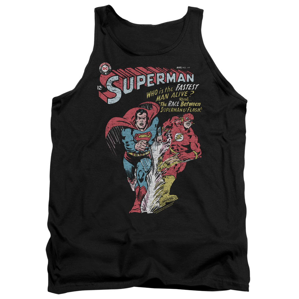 JLA745-TK-2 JLA Fastest Adult Tank Top, Black - Medium