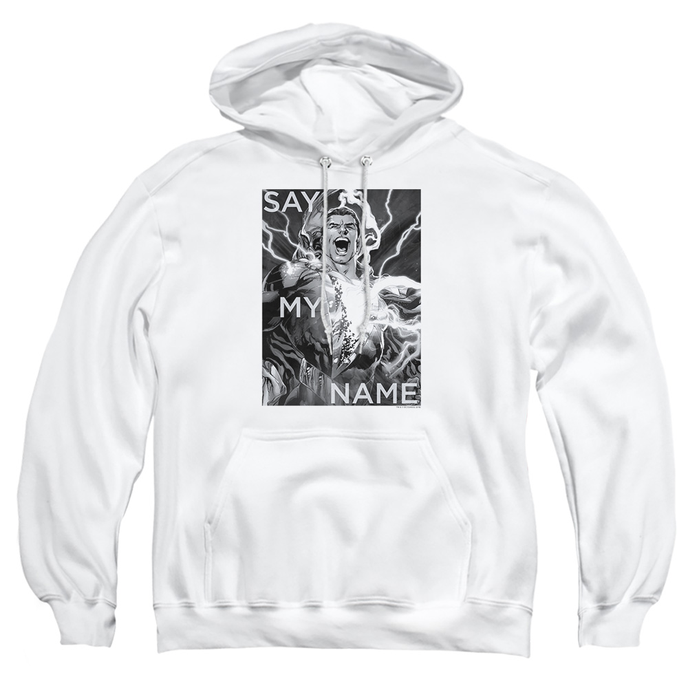 JLA557B-AFTH-2 JLA Say My Name Adult Pullover Hoodie, White - Medium