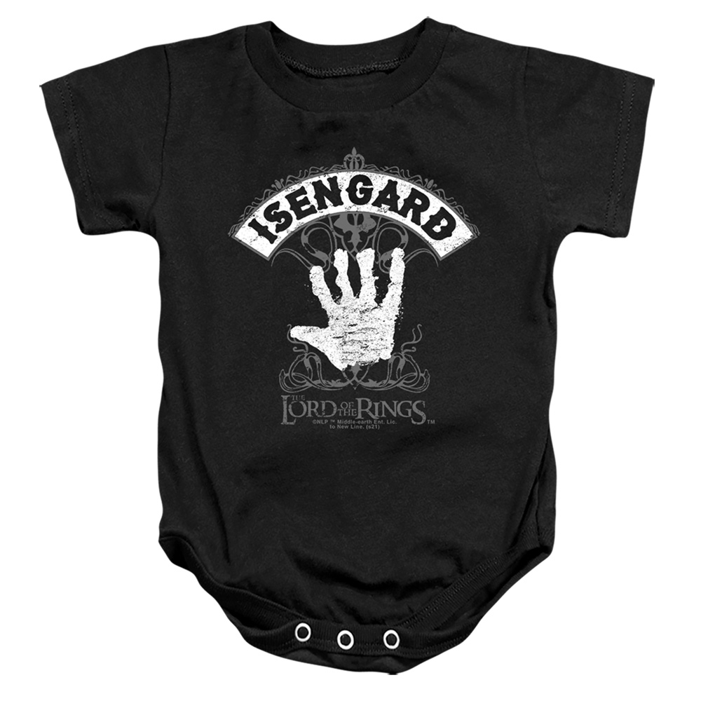 LOR1208-SS-4 Lord of The Rings Isengard Infant Snapsuit, Black - Extra Large - 24 Month