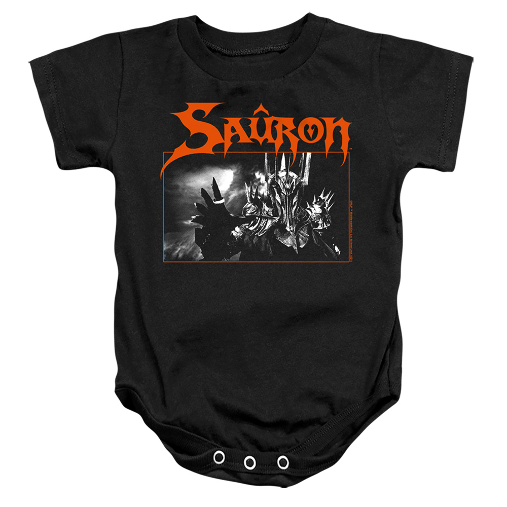 LOR1152-SS-3 Lord of The Rings Sauron Infant Snapsuit, Black - Large - 18 Month
