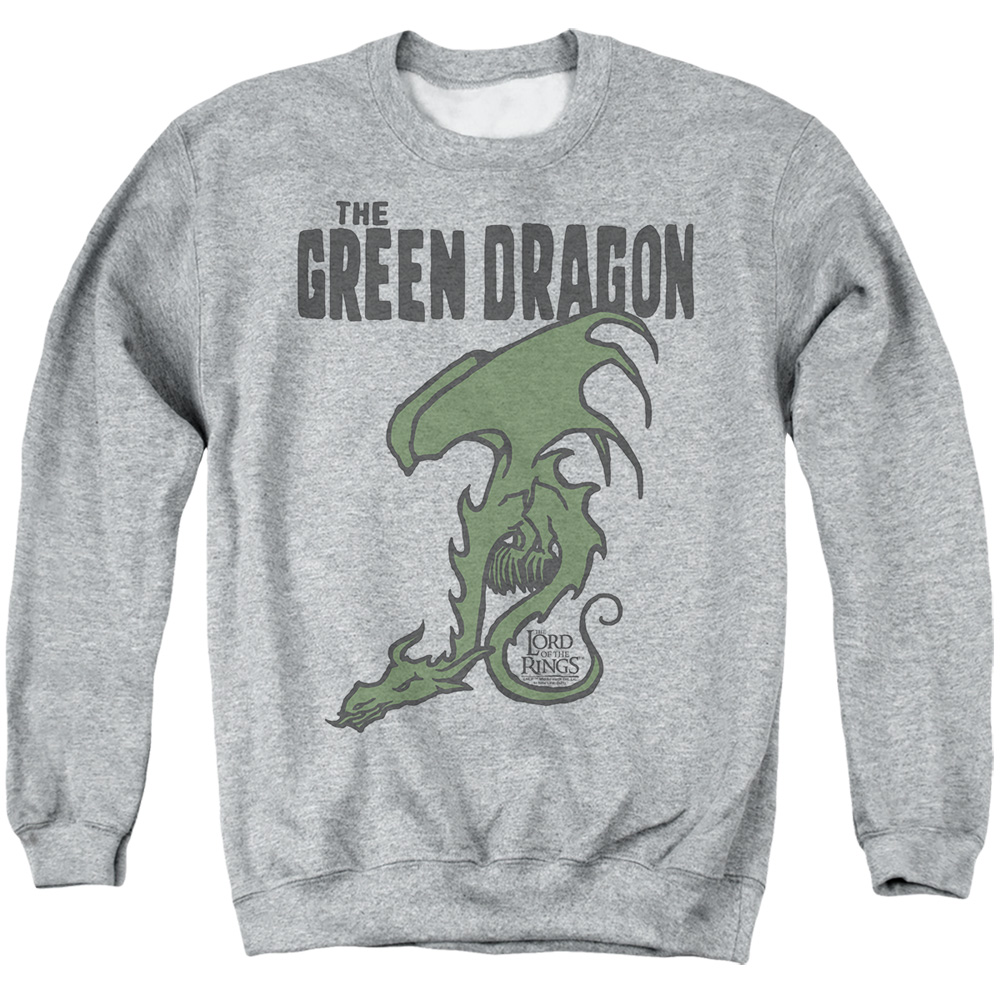 LOR1194-AS-2 Lord of The Rings The Hobbit Hole Adult Crewneck Sweatshirt, Athletic Heather - Medium