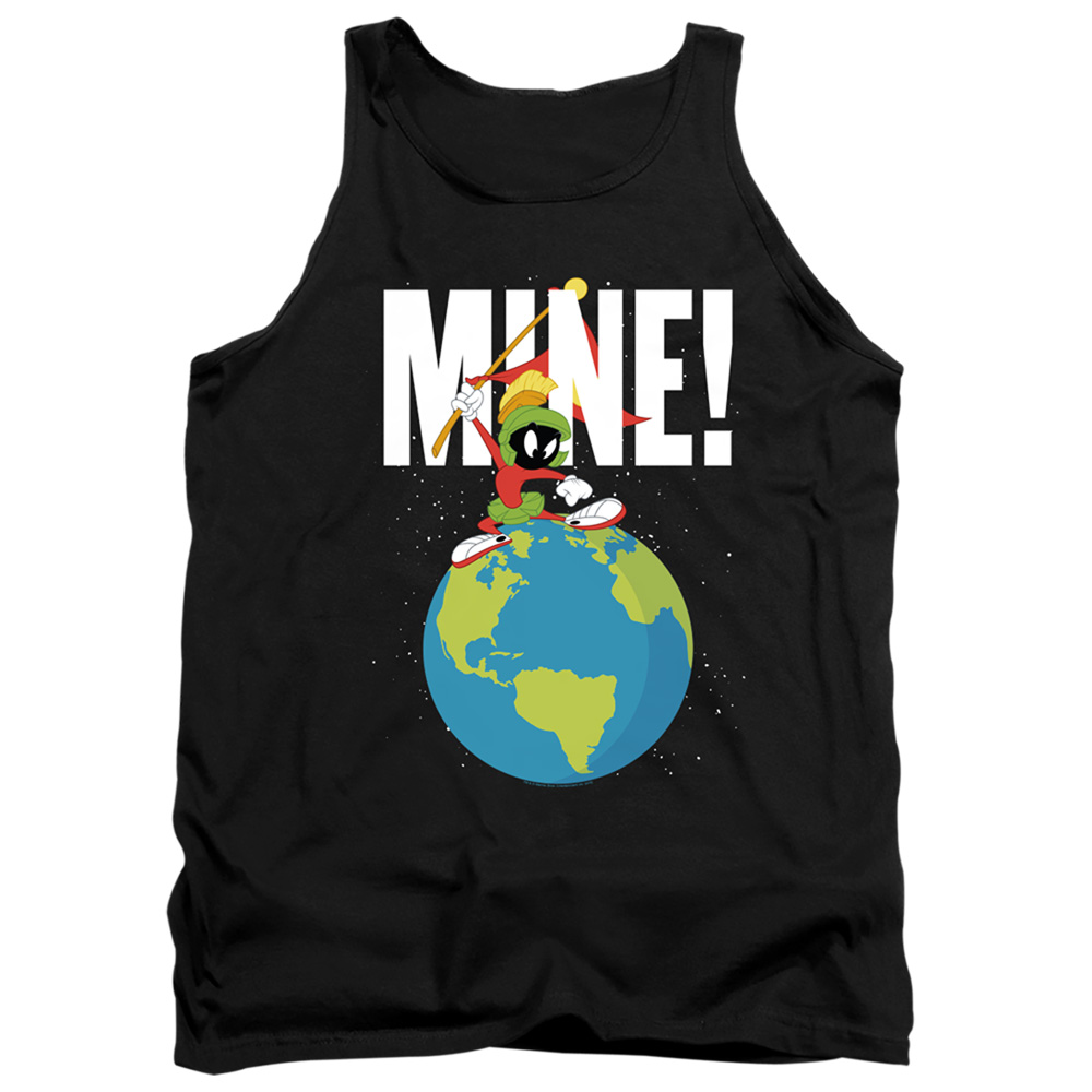 LT302-TK-2 Looney Tunes Mine Adult Tank Top, Black - Medium