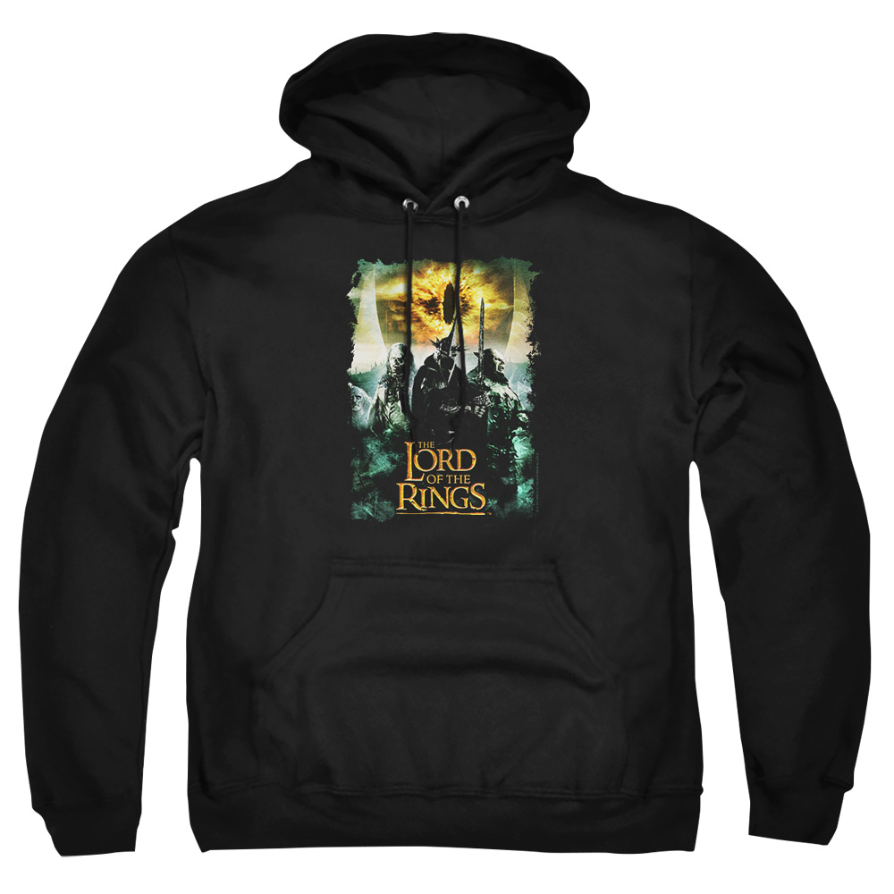 LOR1042-AFTH-7 Lord of The Rings Villain Group Adult Pullover Hoodie, Black - 4X