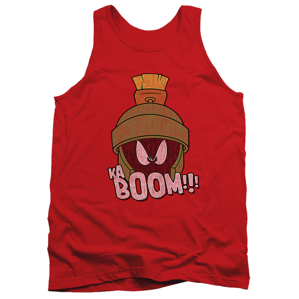 LT249-TK-2 Looney Tunes Kaboom Adult Tank Top, Red - Medium