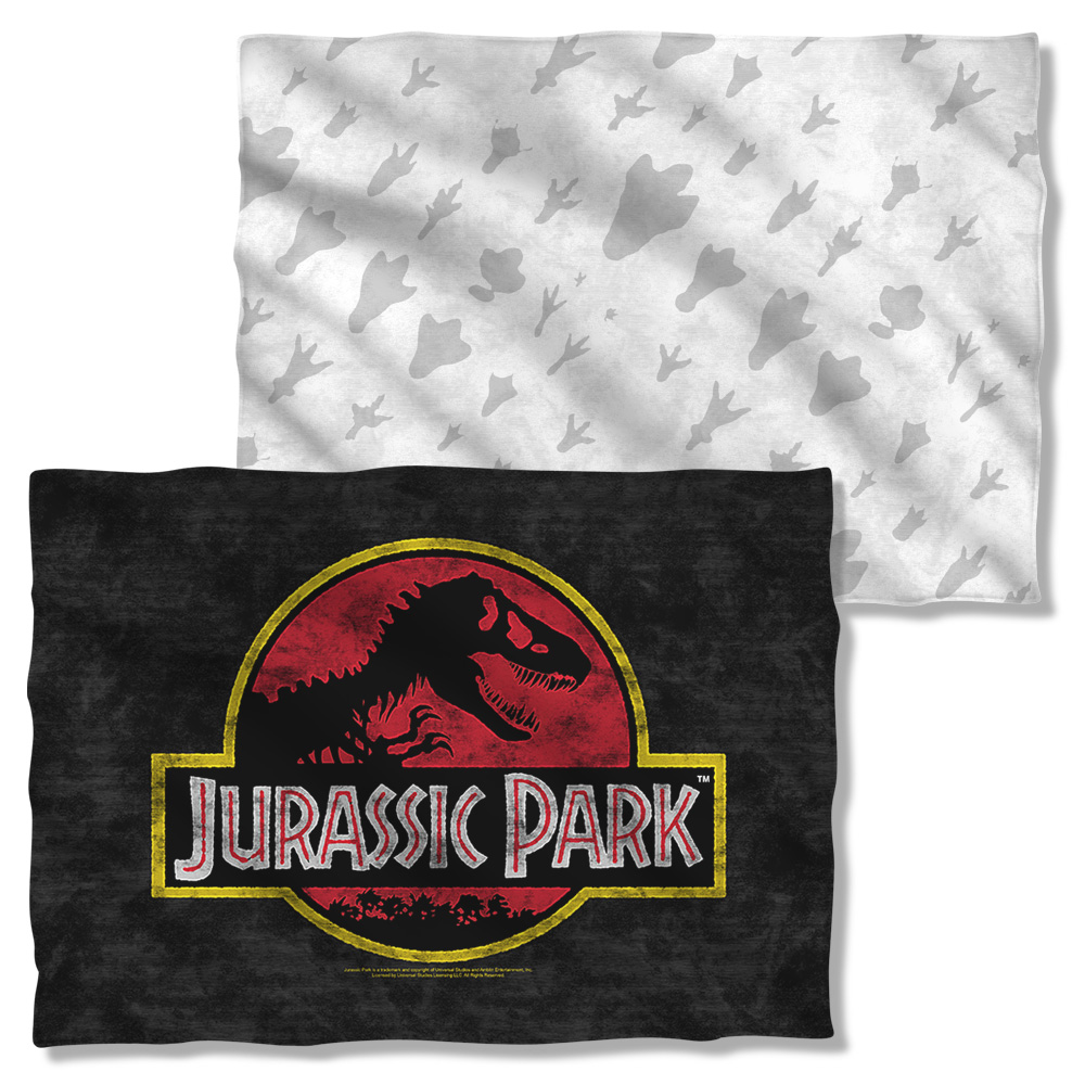 Picture of Trevco Sportswear UNI921FB-PLO1-0 20 x 28 in. Jurassic Park Classic Logo Pillow Case&#44; White