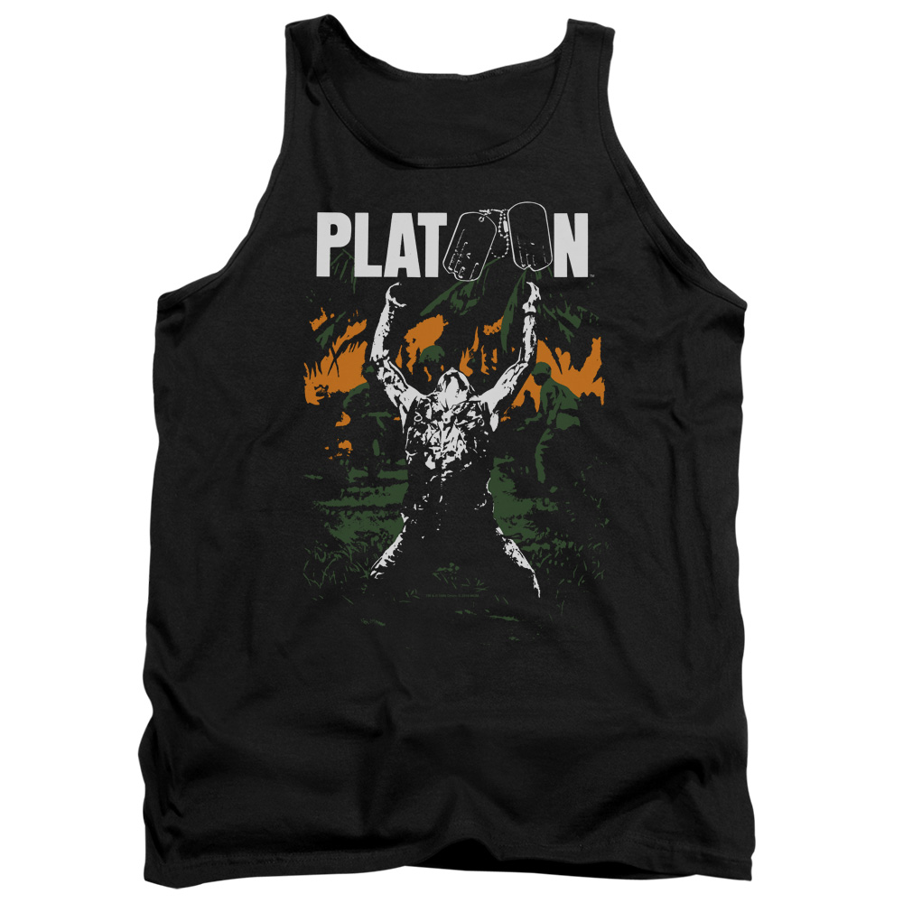 MGM332-TK-4 Platoon Graphic Adult Tank Top, Black - Extra Large