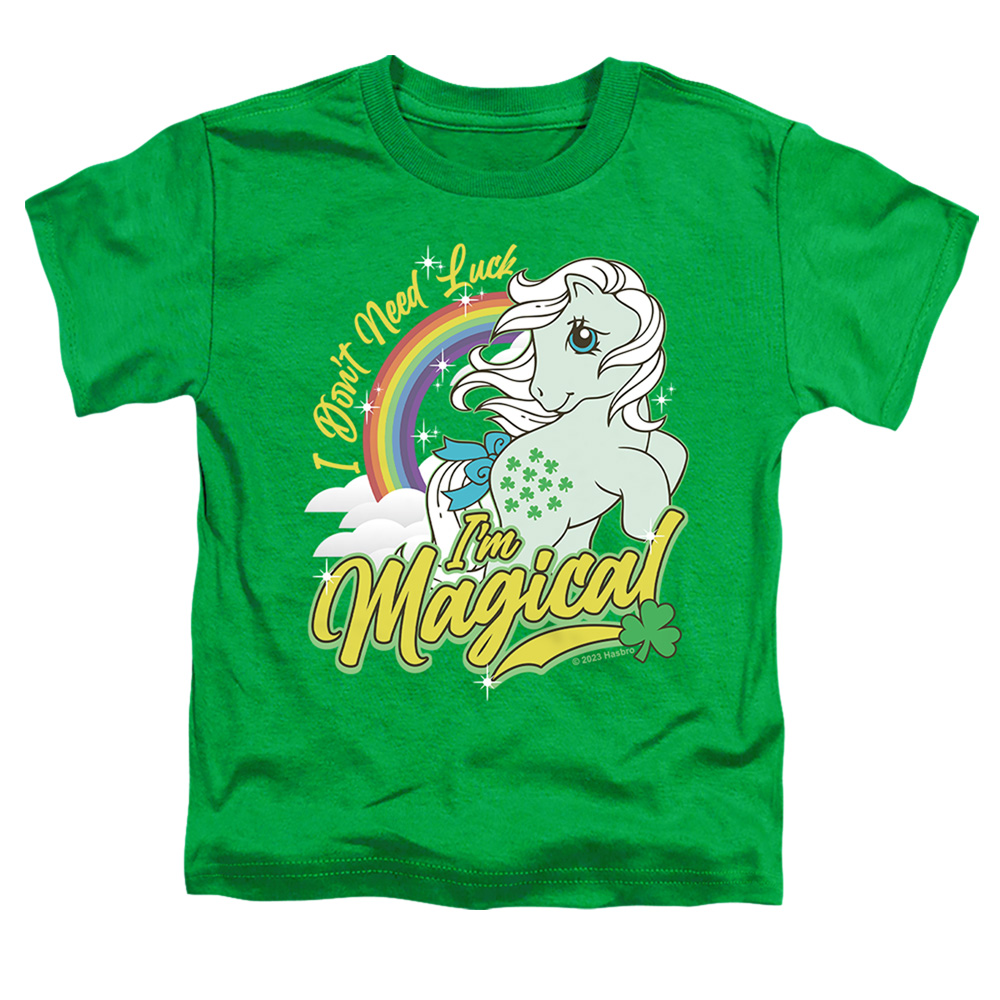HBRO10265SPD-TT-3 My Little Pony St. Patricks Day IM Magical Toddler Short Sleeve T-Shirt, Kelly Green - Large 4T