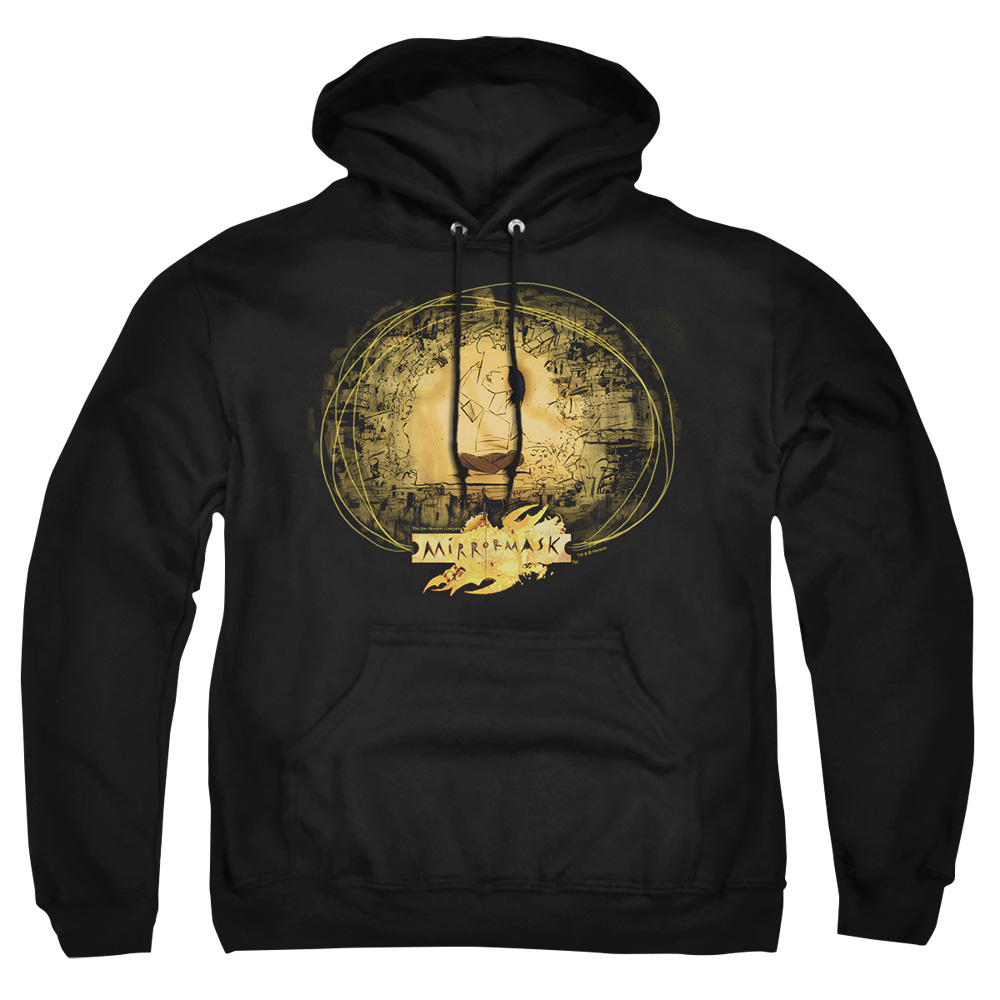 MIR100-AFTH-7 Mirrormask Sketch Adult Pullover Hoodie, Black - 4X