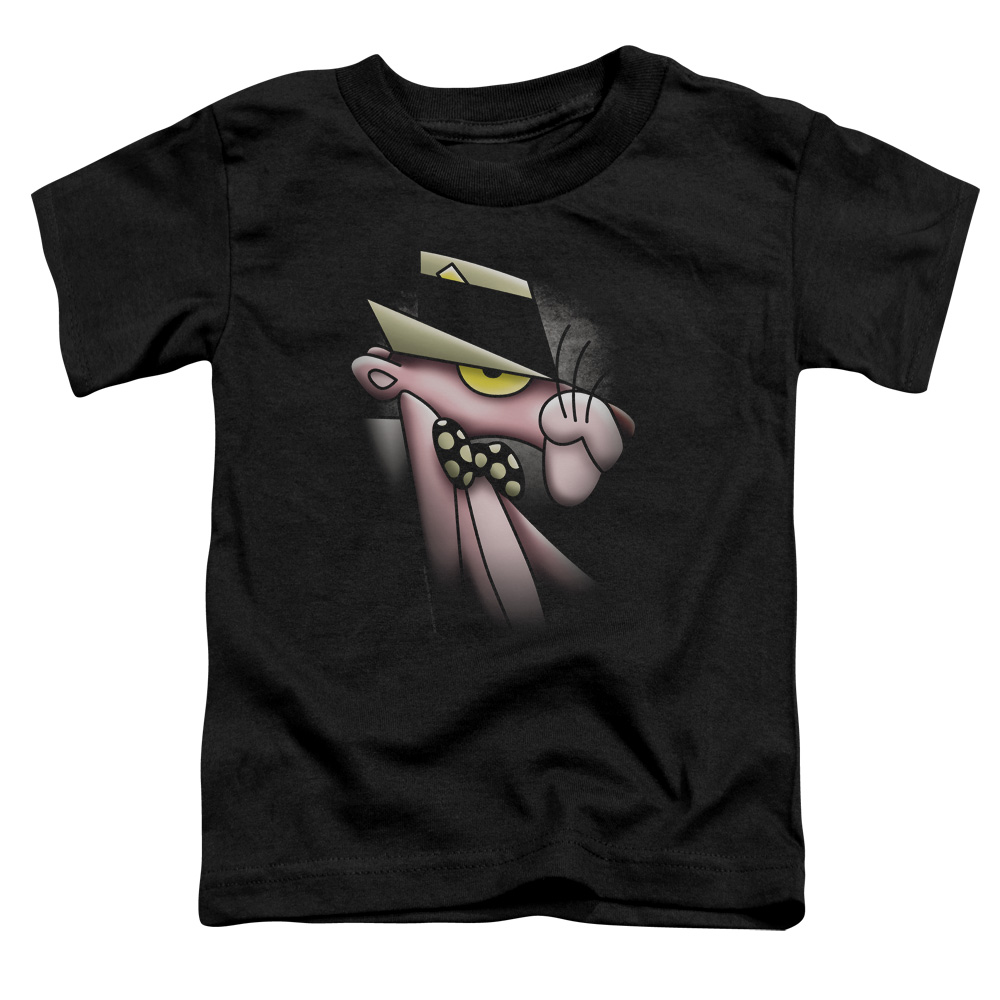 MGM201-KT-1 Pink Panther Smooth Panther Toddler Short Sleeve T-Shirt, Black - Large 4T