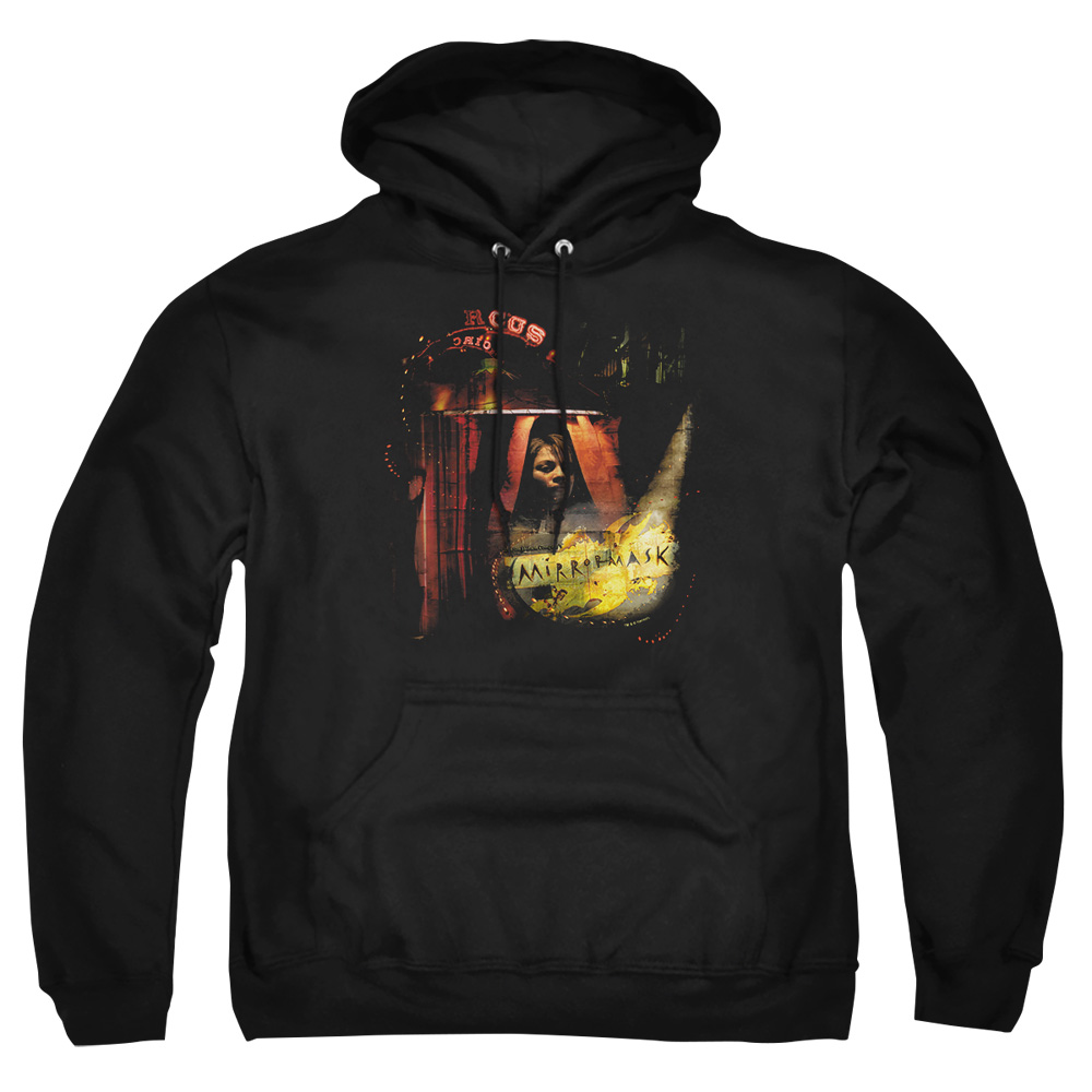 MIR101-AFTH-7 Mirrormask Big Top Poster Adult Pullover Hoodie, Black - 4X