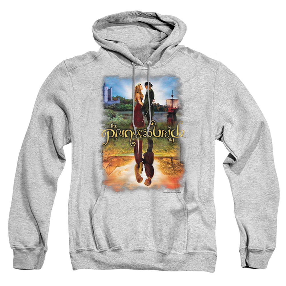 PB101B-AFTH-3 Princess Bride Poster Reflection Adult Pullover Hoodie, Athletic Heather - Large