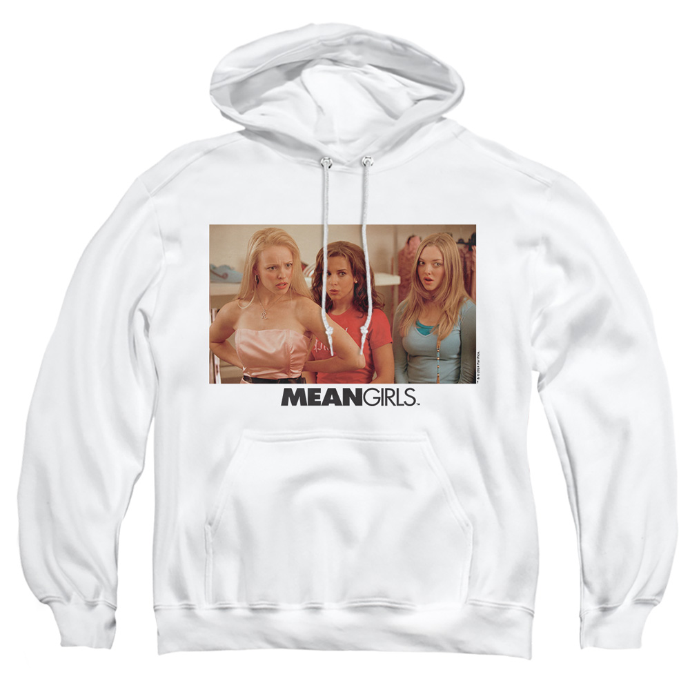 PAR892-AFTH-5 Mean Girls Film Still Adult Pullover Hoodie, White - 2X