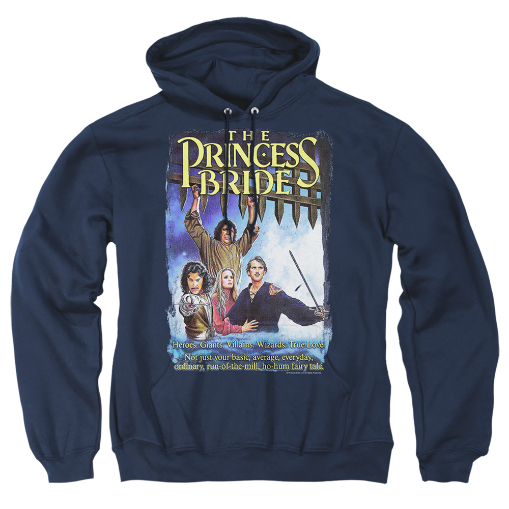 PB120G-AFTH-2 Princess Bride Alt Poster Adult Pullover Hoodie, Navy - Medium