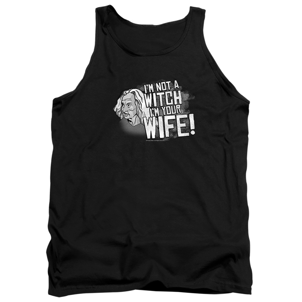 PB115F-TK-2 Princess Bride Not A Witch Adult Tank Top, Black - Medium