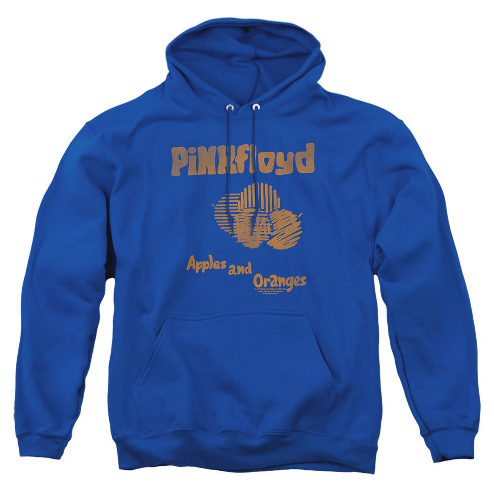 PERRY248-AFTH-1 Pink Floyd Apples & Oranges Adult Pullover Hoodie, Royal - Small