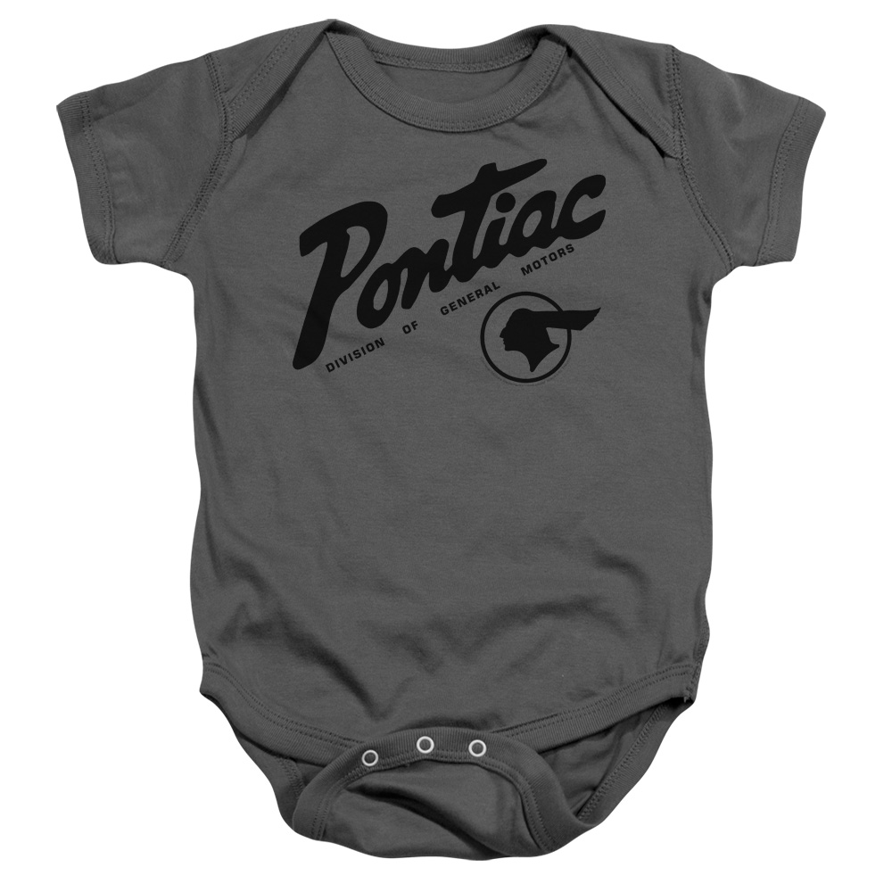 PTC107-SS-2 Pontiac Division Infant Snapsuit, Charcoal - Medium - 12 Month