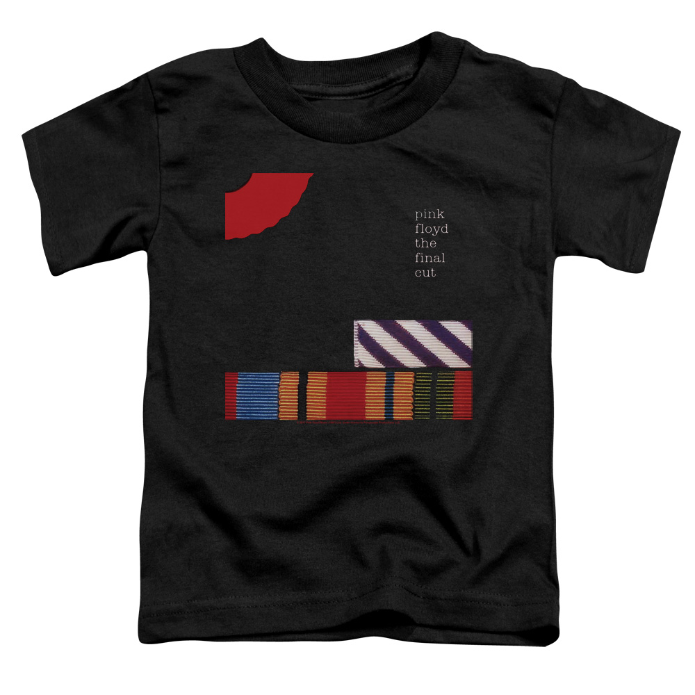 PERRY223-TT-2 Pink Floyd The Final Cut Toddler Short Sleeve T-Shirt, Black - Medium 3T