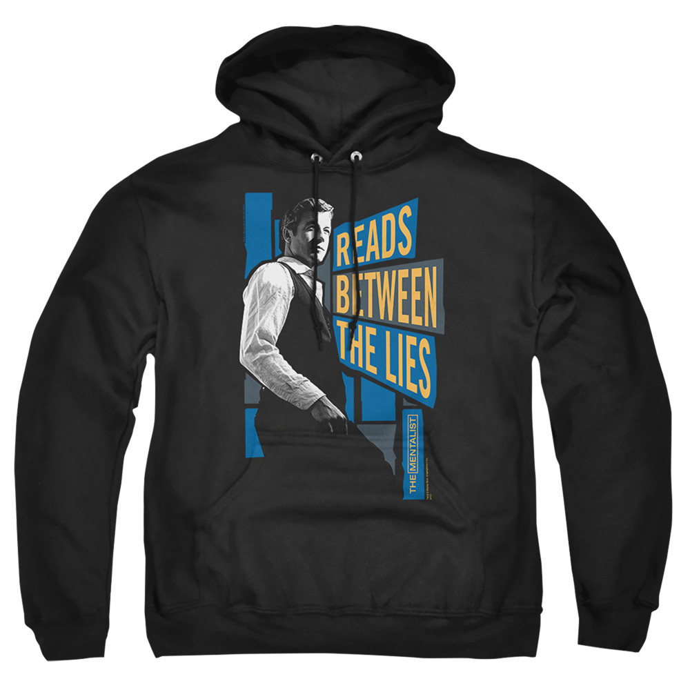 WBT262-AFTH-2 Mentalist Between The Lies Adult Pullover Hoodie, Black - Medium