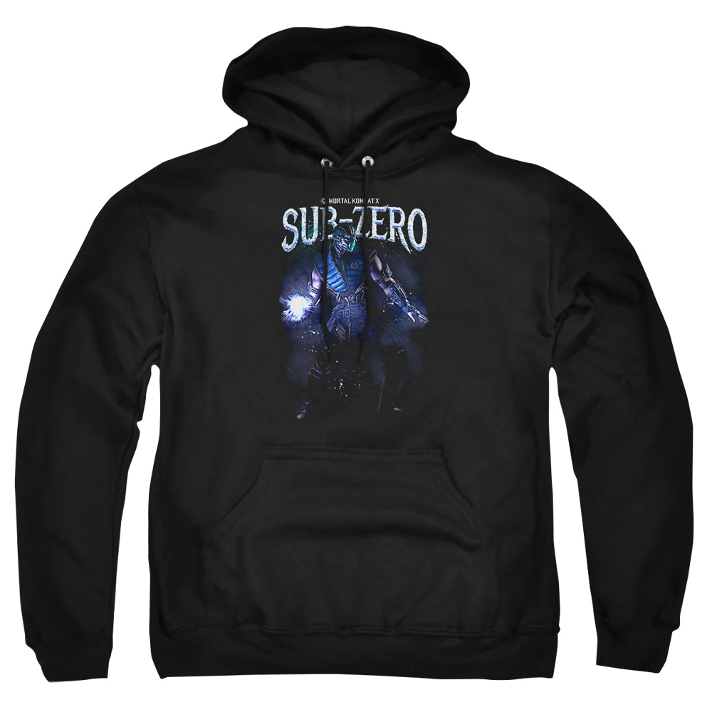 WBM523-AFTH-1 Mortal Kombat Sub-Zero Adult Pullover Hoodie, Black - Small -  Trevco Sportswear