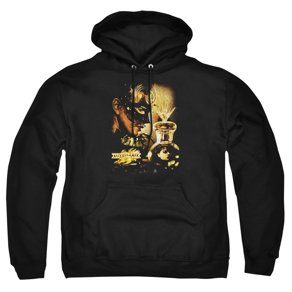 MIR113-AFTH-7 Mirrormask Trapped Adult Pullover Hoodie, Black - 4X