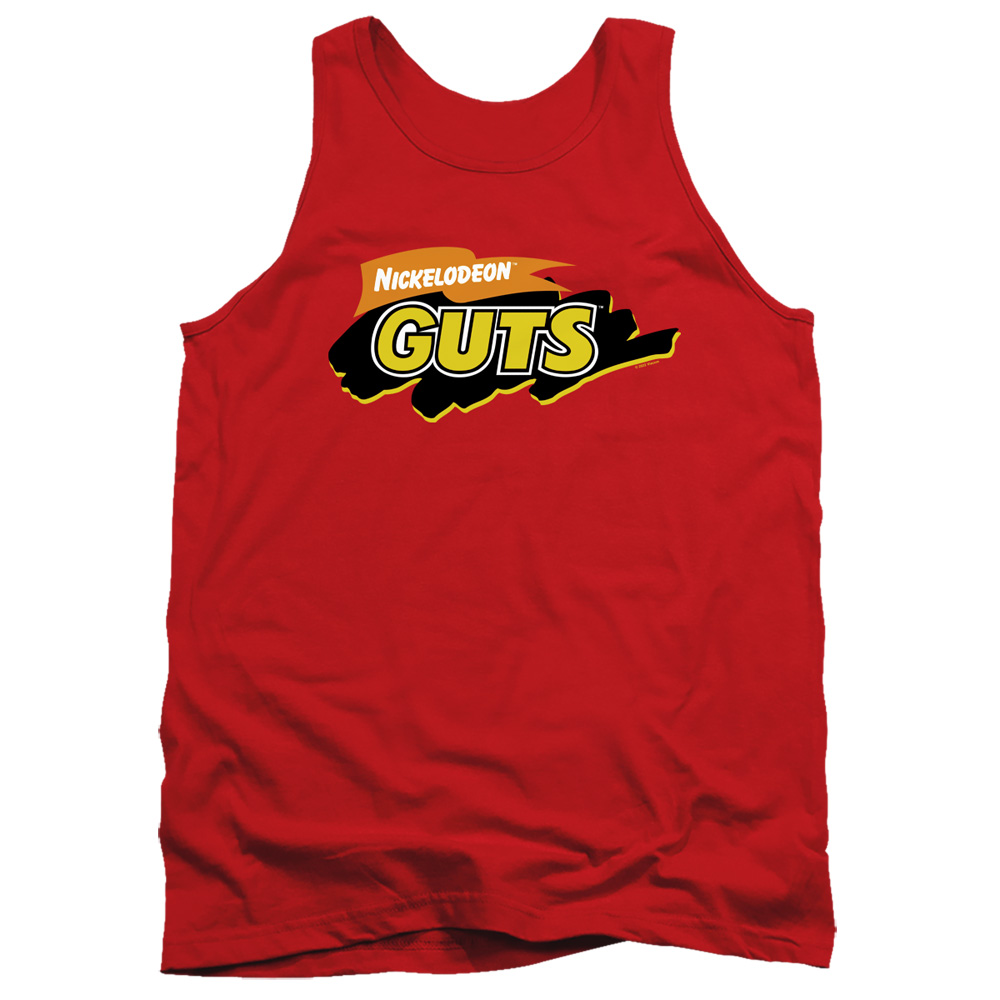 NICK1051-TK-2 Nickelodeon Brand Guts Logo Adult Tank Top, Red - Medium